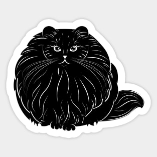 Bulky kitty for Inktober Sticker